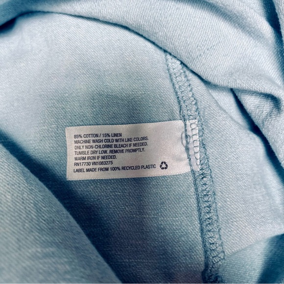 Isabel Maternity by Ingrid & Isabel Light Blue Shirt Dress - Picture 4 of 4